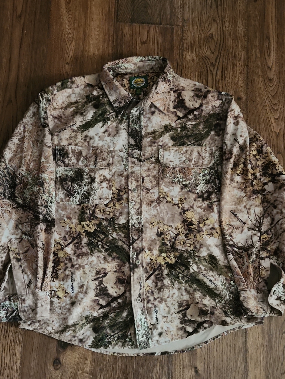 Cabela's Men's Camouflage Lightweight Shirt Jacket - Brown, Green, Tan